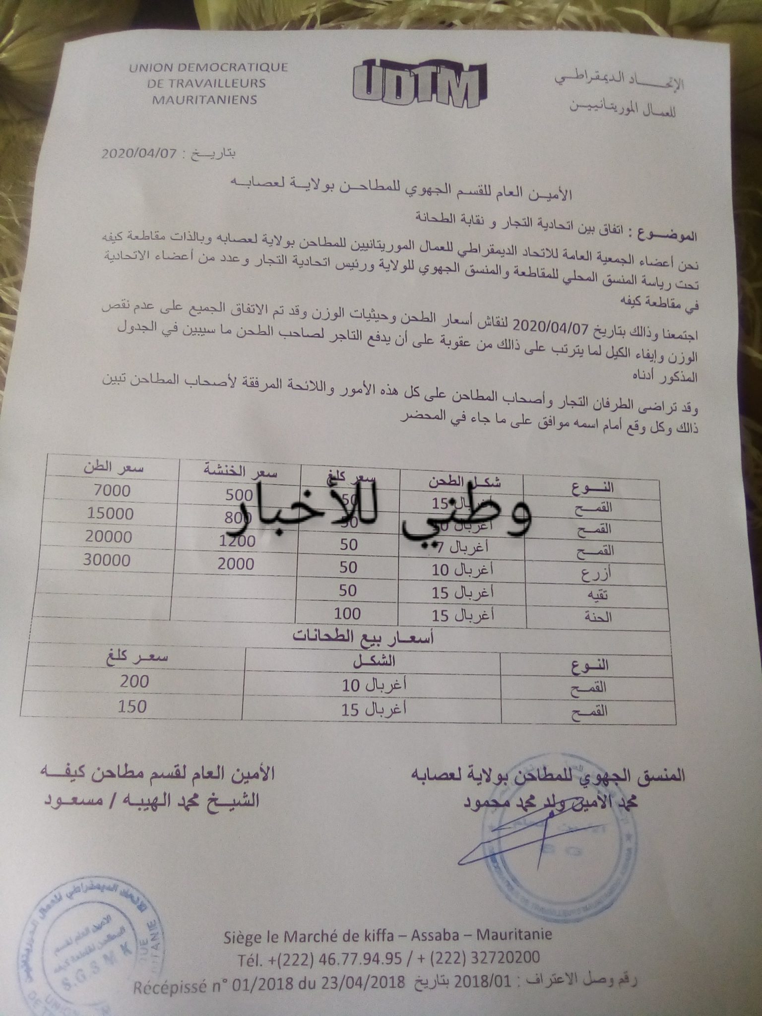 صورة كيفه : خطوة من ” نقابة الطحانة” قد تلهب أسعار القمح