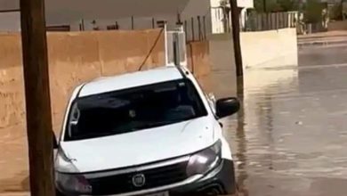 صورة السيول تحاصر مدينة بومديد