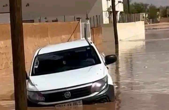 صورة السيول تحاصر مدينة بومديد