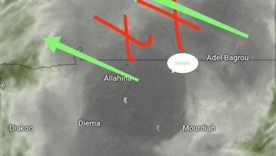 صورة تسجيل مقاييس  هطول أمطار على أجزاء واسعة من ولاية لعصابه ( مقاييس )