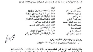 صورة نشر لائحة المستفيدين  من صندوق دعم سكن المدرسين