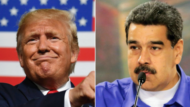 صورة الرئيس الإمريكي يعلن اعتقال الرئيس الفنزويلي